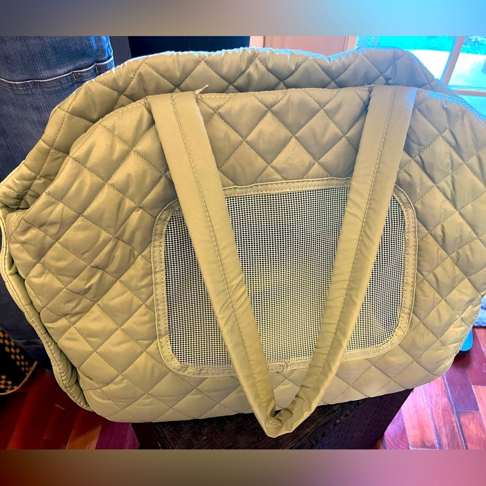Top Paw Bed Tote Animal Carrier Green